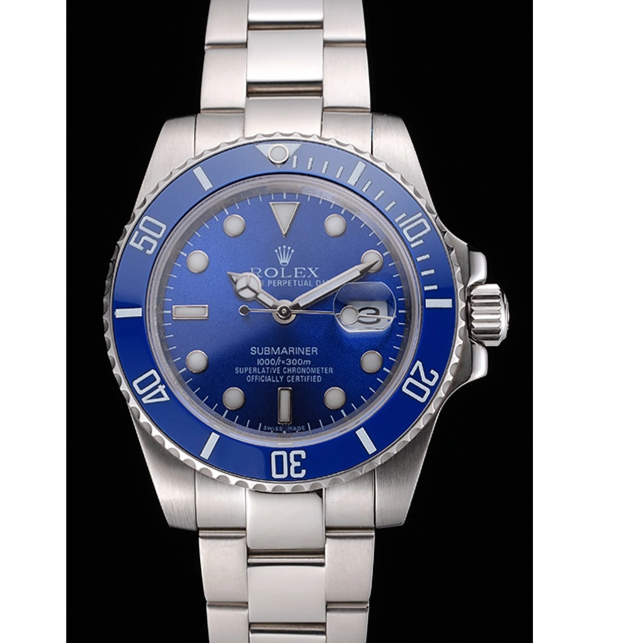 Rolex aaa copy Submariner Rolex Bezel Dial 98234 Blue Blue 0823